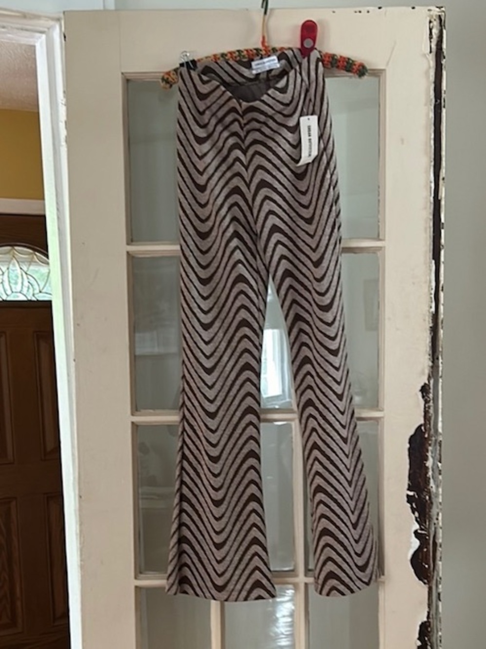 Stylish Black and White Zigzag Pants